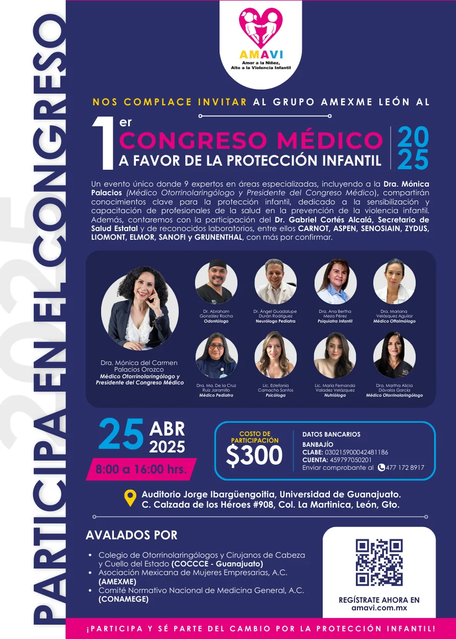 Invitación al congreso para el grupo AMEXME León